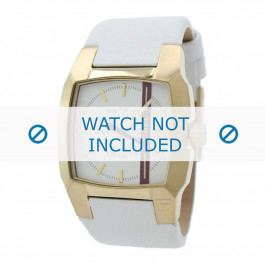 Correa de reloj Diesel DZ1298 Cuero Blanco 18mm