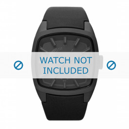 Diesel correa de reloj DZ1529 Cuero Negro 22mm