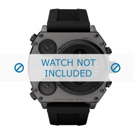 Diesel correa de reloj DZ4201 Caucho / plástico Negro