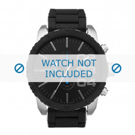Diesel correa de reloj DZ4255 Silicona Negro 26mm
