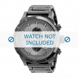 Diesel correa de reloj DZ4314 Acero inoxidable Gris antracita 24mm