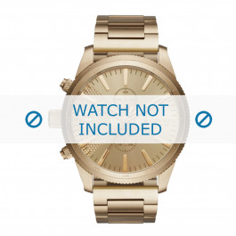 Diesel correa de reloj DZ4446 Metal Dorado 26mm