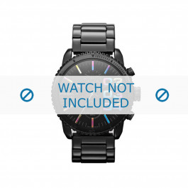 Diesel correa de reloj DZ5340 Acero inoxidable Negro 22mm