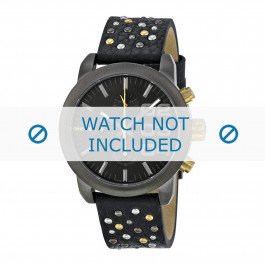 Diesel correa de reloj DZ5432 Cuero Negro 20mm