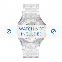 Diesel correa de reloj DZ1709 Plástico Transparente 26mm