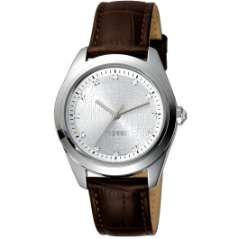 Correa de reloj Esprit ES102712004 Piel de cocodrilo Marrón 17mm