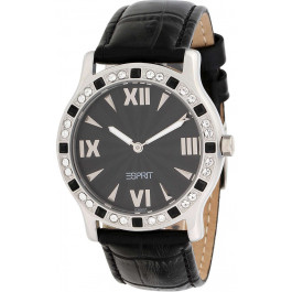 Correa de reloj Esprit ES102802001 Piel de cocodrilo Negro 20mm