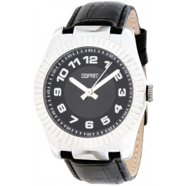 Correa de reloj Esprit ES103582002 Piel de cocodrilo Negro 19mm