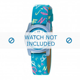 Esprit correa de reloj 000FA4 / 000FA4029 / ES000FA4-40BL Cuero Azul 