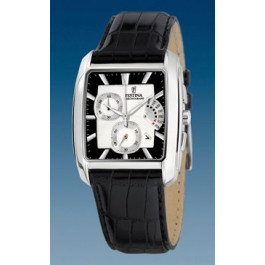 Correa de reloj Festina F6728.1 Cuero Negro 23mm