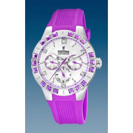 Correa de reloj Festina F16559.5 Caucho Púrpura