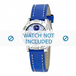 Festina correa de reloj F16244-2 Cuero Azul claro + costura blanca
