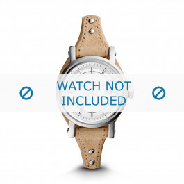 Correa de reloj Fossil ES3908 / Boyfriend Cuero Beige 14mm