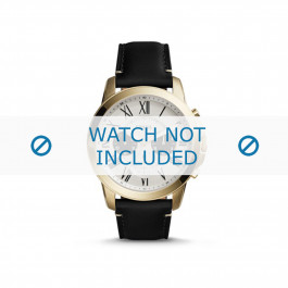 Correa de reloj Fossil FS5272 Cuero Negro 22mm