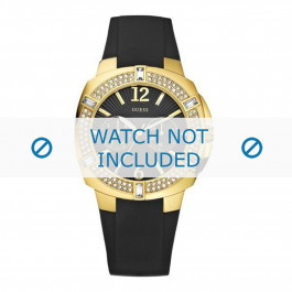 Guess correa de reloj U11530L1 Caucho / plástico Negro