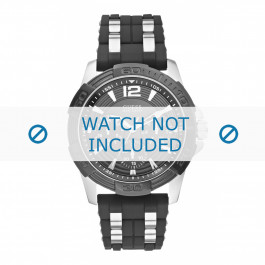 Correa de reloj Guess W0366G1 Caucho Negro 24mm