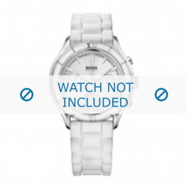 Correa de reloj Hugo Boss 1502223 / HB-105-3-18-2340 Caucho Blanco 20mm