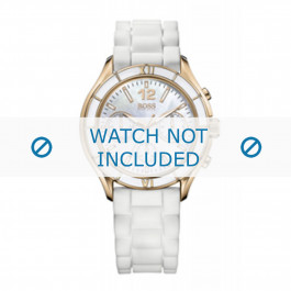 Hugo Boss correa de reloj 1502274 / HB-105-3-48-2351 / HB659302316 Caucho Blanco 20mm