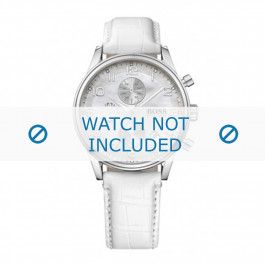 Correa de reloj Hugo Boss 1502225 / HB-106-3-14-2238 Cuero Blanco 20mm