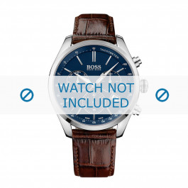 Correa de reloj Hugo Boss HB-283-1-14-2908 / HB1513395 Piel de cocodrilo Marrón 22mm