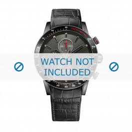Hugo Boss correa de reloj HB-284-1-96-2929-HB1513445 Piel de cocodrilo Gris  + costura gris