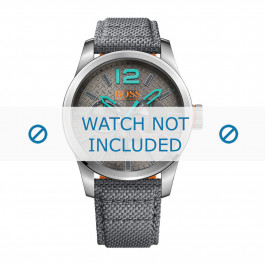 Correa de reloj Hugo Boss HO1513379 / 242-1-14 Lona Gris 24mm