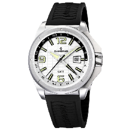 Correa de reloj Candino C4451-1 / C4453 Caucho Negro 23mm