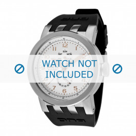 Correa de reloj Invicta 10387 / 10388.01 / DNA Vintage Caucho Negro 24mm