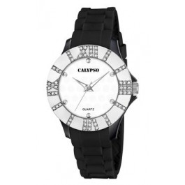 Correa de reloj Calypso K5649-4 Caucho Negro
