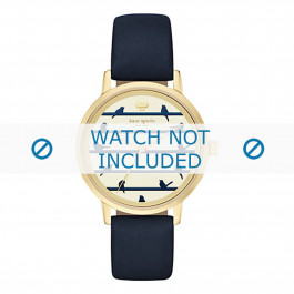 Correa de reloj Kate Spade New York KSW1022 Cuero Negro 16mm