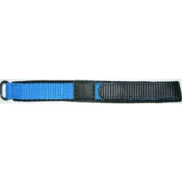 Correa de reloj Universal KLITTENBAND 412R Licht Blauw Velcro Azul 20mm