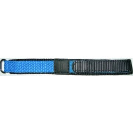 Correa de reloj Universal KLITTENBAND 412R Velcro Azul claro 14-16mm variabel