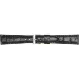 Correa de reloj Poletto 454.00.14 Cuero Negro 14mm