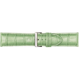 Correa de reloj Poletto 454S.08.24 Cuero Verde claro 24mm