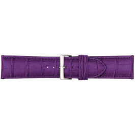 Correa de reloj Poletto 454S.11.24 Cuero Violeta 24mm