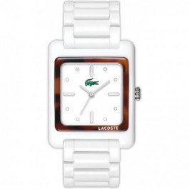 Lacoste correa de reloj 2000547 / LC-40-3-29-2193 Plástico Blanco 20mm