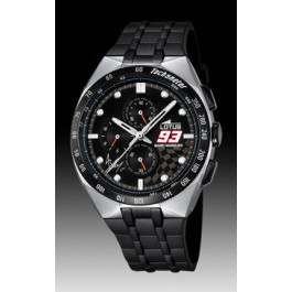 Correa de reloj Lotus 18238 / 18238-1 Caucho Negro 28mm