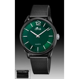 Correa de reloj Lotus 18736/1 / BA04348 Milanesa Negro 20mm