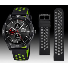 Correa de reloj Lotus 50013/1 / BC10961 Caucho Negro