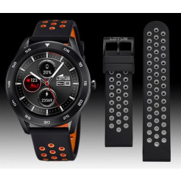 Correa de reloj Reloj inteligente Lotus 50013/2 / BC10962 Silicona Negro 22mm