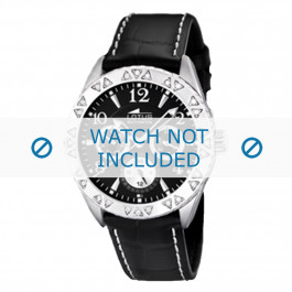 Correa de reloj Lotus 15681-3 / 15681-9 Cuero Negro 21mm