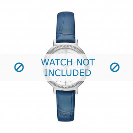 Michael Kors correa de reloj MK2661 Piel de cocodrilo Azul  14mm