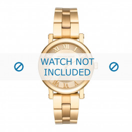 Correa de reloj Michael Kors MK3560 Acero Chapado en oro 18mm