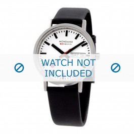 Correa de reloj Mondaine A667.30314.11SBB / A658.30300.11SBB Cuero Negro 16mm