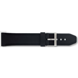 Correa de reloj Universal PU105 Plástico Negro 22mm
