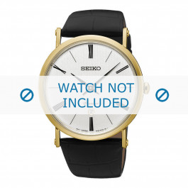 Seiko correa de reloj SKP396P1 / 7N39 0CA0 Cuero Marrón 24mm