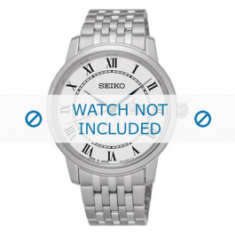 Seiko correa de reloj SRP761J1 / 4R36 04E0 Metal Plateado 20mm