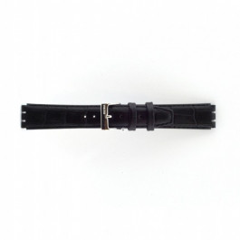 Correa de reloj Swatch 21414.10.17.C Cuero Negro 17mm