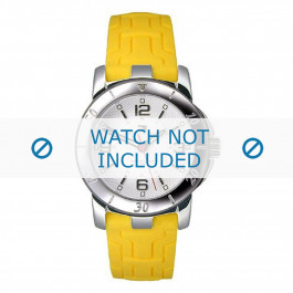 Tommy Hilfiger correa de reloj TH-44-3-14-0721 - TH679300934 / 1780737 Caucho Amarillo 17mm