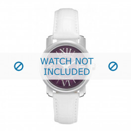 Tommy Hilfiger correa de reloj TH-61-3-14-0746 / TH679301003 Cuero Blanco + costura blanca